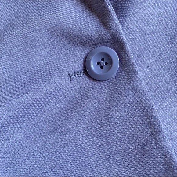 Ricki’s blazer lilac ruched‎ 3/4 sleeves notch collar single button - Picture 10 of 14